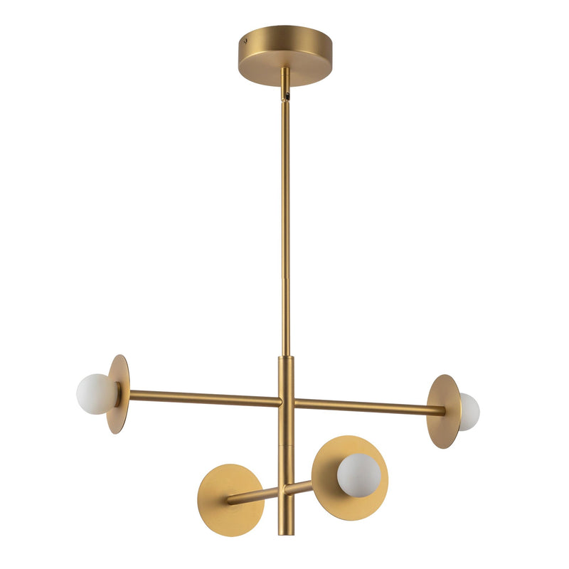 Elixir 22" Chandelier in Brushed Gold