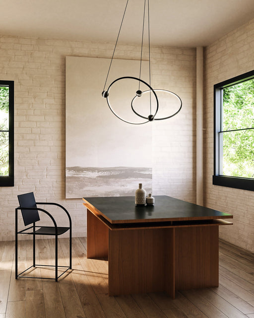 Isho 2-Head Pendant in Black