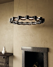 Nami 32" Pendant in Glossy Black