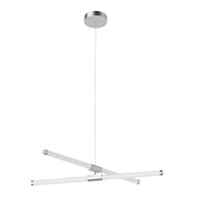 Akari 37" Chandelier in Brushed Nickel