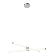 Akari 37" Chandelier in Brushed Nickel