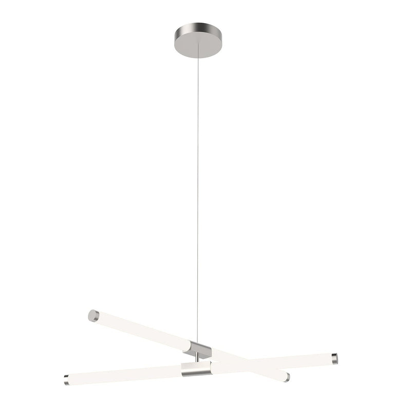 Akari 37" Chandelier in Brushed Nickel