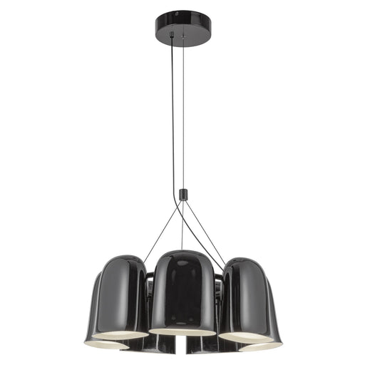 Bell 20" Pendant in Glossy Black