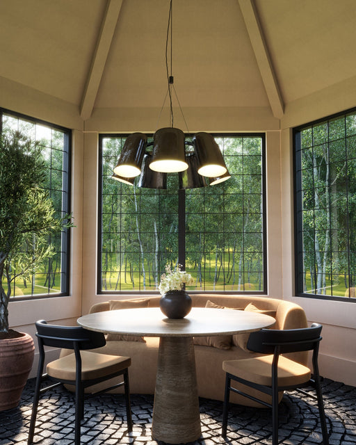 Bell 20" Pendant in Glossy Black