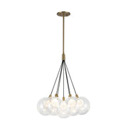 Bolla 17" 7-Light Pendant in Brushed Gold