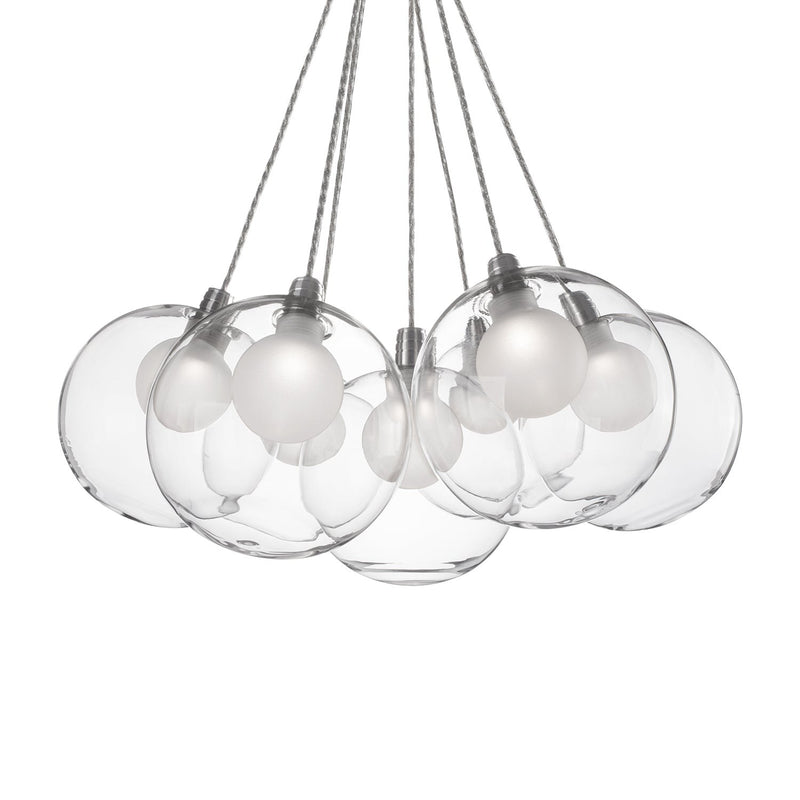 Bolla 17" 7-Light Pendant in Chrome