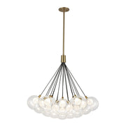 Bolla 28" 7-Light Pendant in Brushed Gold