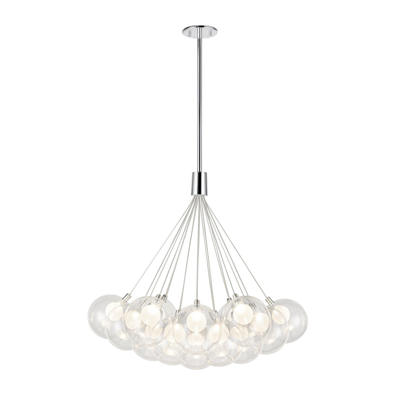 Bolla 28" 7-Light Pendant in Chrome