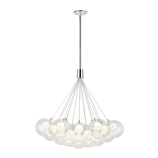 Bolla 28" 7-Light Pendant in Chrome