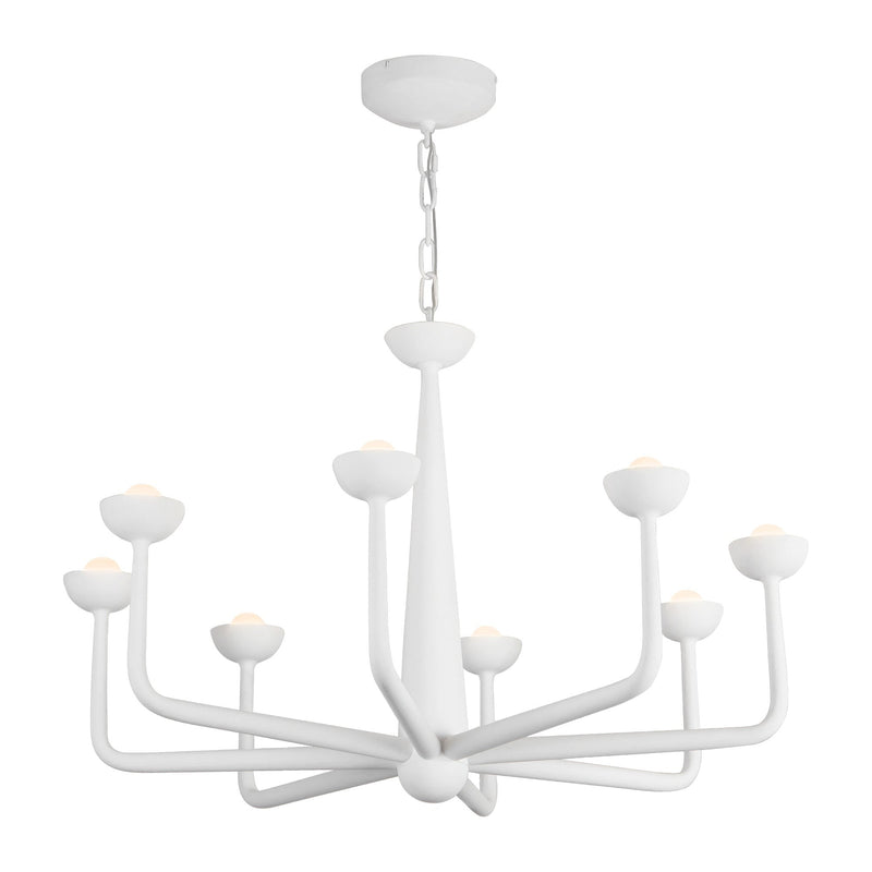 Spade 30" Chandelier in Antique White