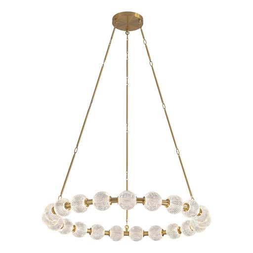 Marni 41" LED Ring Pendant in Natural Brass