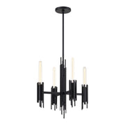 Torres 19" 4-Light Chandelier in Matte Black