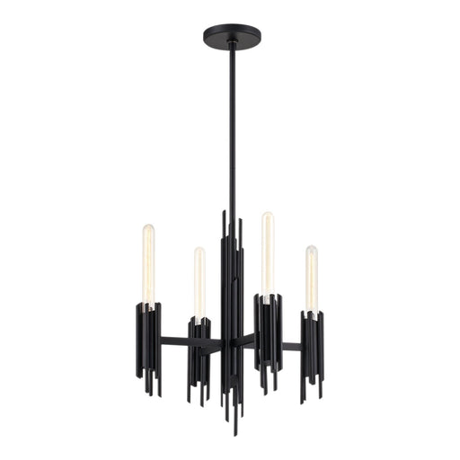 Torres 19" 4-Light Chandelier in Matte Black