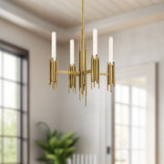 Torres 19" 4-Light Chandelier in Vintage Brass