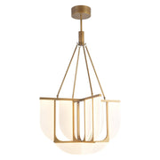 Anders 29" LED Pendant in Vintage Brass