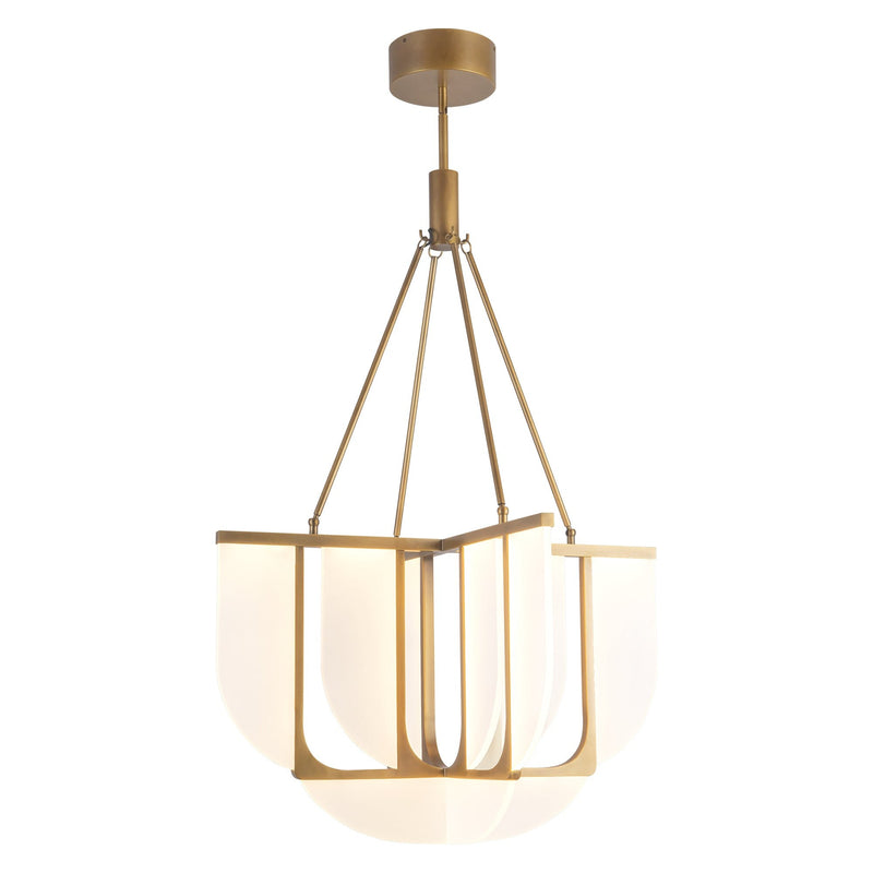 Anders 29" LED Pendant in Vintage Brass