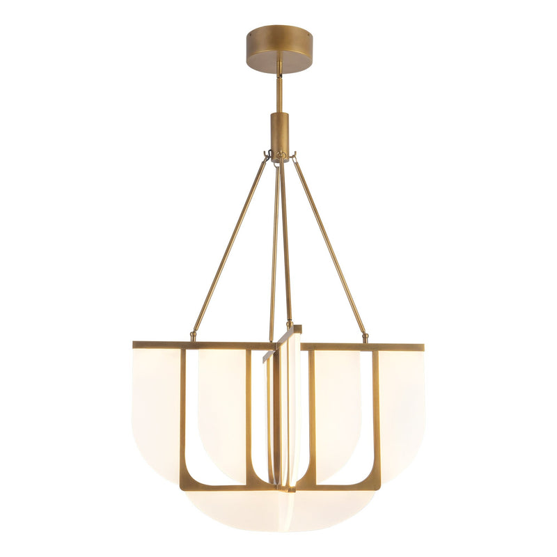 Anders 29" LED Pendant in Vintage Brass