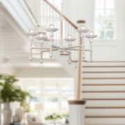 Nadine 25" 6-Light Chandelier in Matte White/Cotton