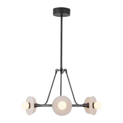 Dahlia 28" Pendant in Urban Bronze/Alabaster