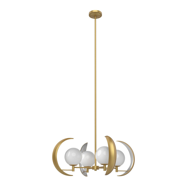 Celeste 30" 4-Light Chandelier in Vintage Brass