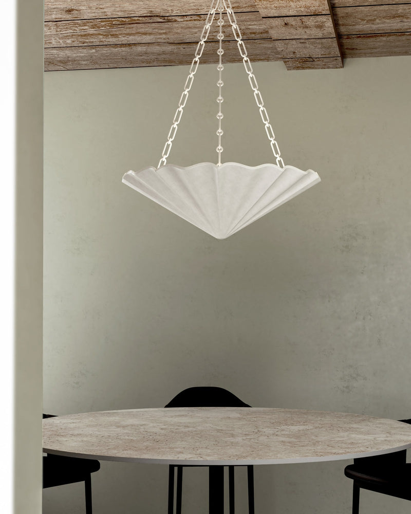 Martine 30" 4-Light Pendant in Antique White