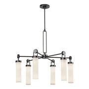 Wynwood 32" 6-Light Chandelier in Urban Bronze/Glossy Opal