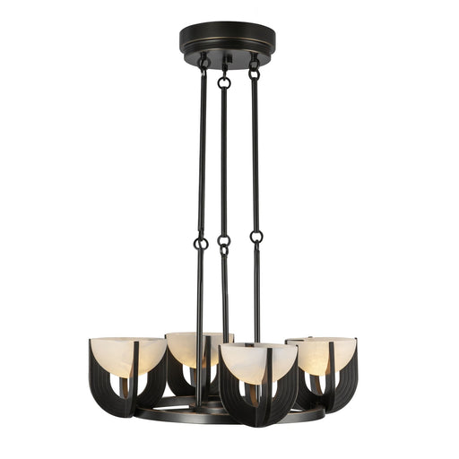 Colette 23" LED Pendant in Urban Bronze/Alabaster