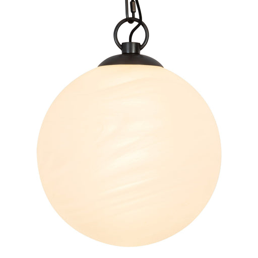 Petra 12" 3-Head LED Pendant in Urban Bronze/Сloudy Glass