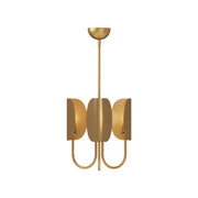 Seno 15" 3-Light Chandelier in Aged Gold