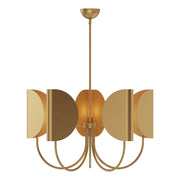 Seno 32" 5-Light Chandelier in Aged Gold