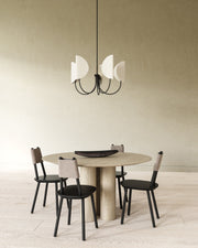 Seno 32" 5-Light Chandelier in Matte Black