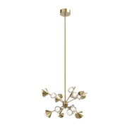 Geode 25" Chandelier in Brushed Gold