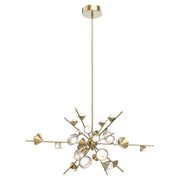 Geode 48" Chandelier in Brushed Gold