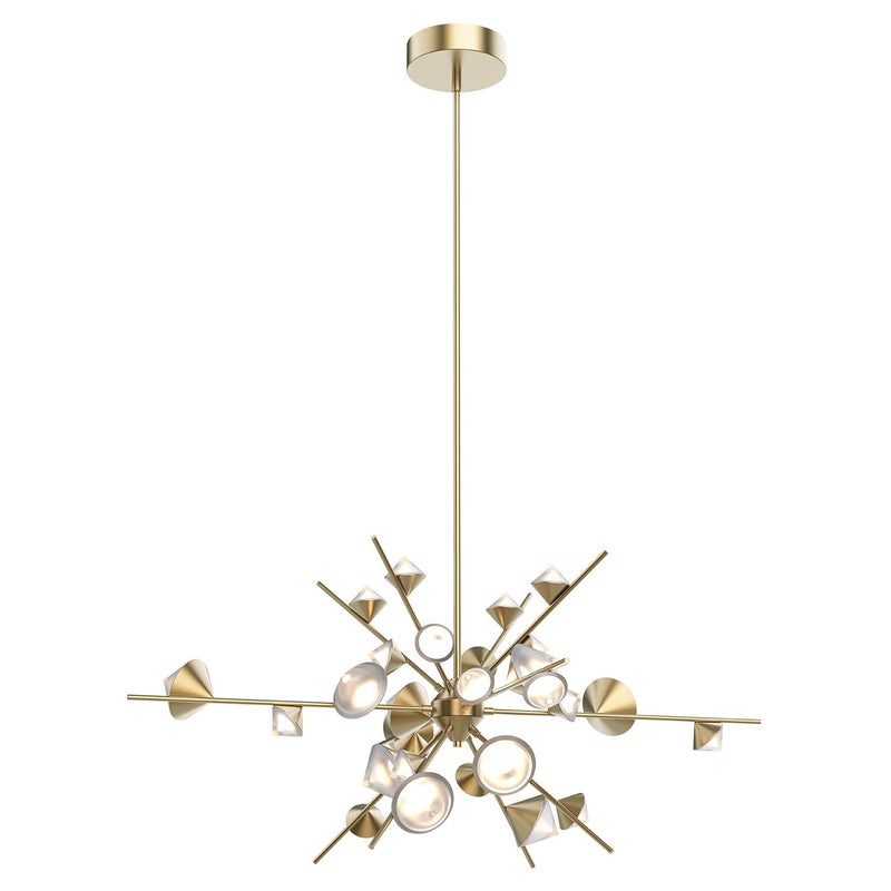 Geode 48" Chandelier in Brushed Gold