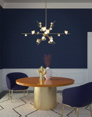 Geode 48" Chandelier in Brushed Gold