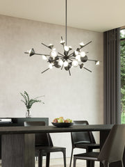 Geode 48" Chandelier in Black