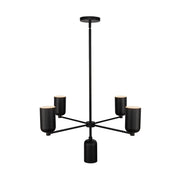 Nola 31" 5-Light Chandelier in Black