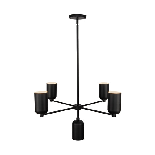Nola 31" 5-Light Chandelier in Black