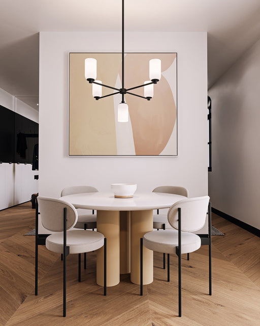 Nola 31" 5-Light Chandelier in Black
