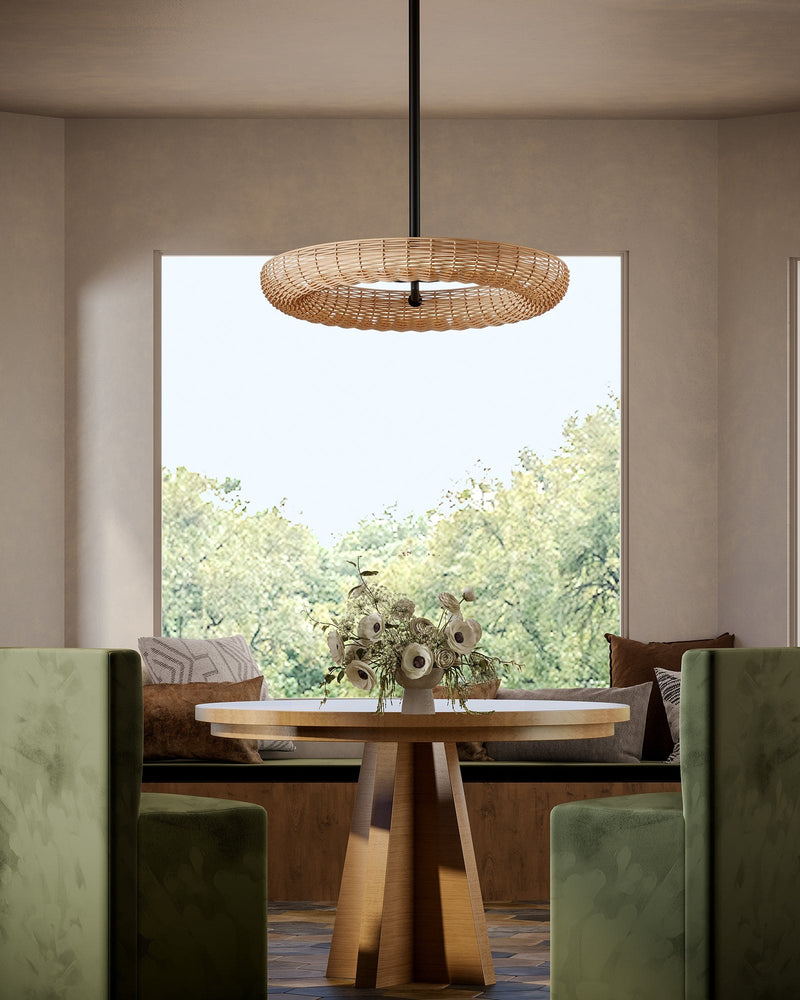 Maris 24" LED Pendant in Matte Black