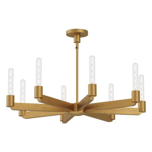 Claire 32" 8-Light Chandelier in Aged Gold