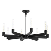Claire 32" 8-Light Chandelier in Matte Black