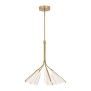 Mulberry 28" Chandelier in Brushed Gold/Light Guide