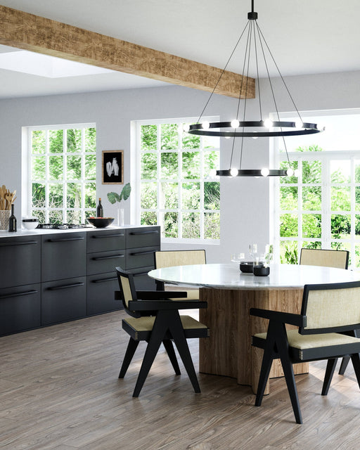 Rezz 36" Pendant in Brushed Nickel