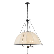 Crosby 33" 4-Light Pendant in Matte Black