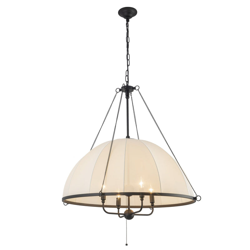 Crosby 33" 4-Light Pendant in Matte Black