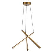 Lex 27" Pendant in Vintage Brass