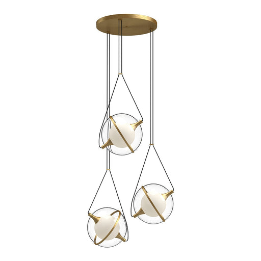 Aries 28" Pendant in Brushed Gold