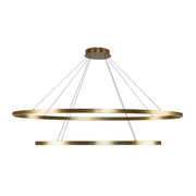 Ovale 53" 2-Layer Pendant in Brushed Gold