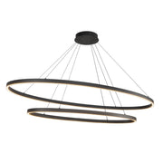 Ovale 53" 2-Layer Pendant in Black